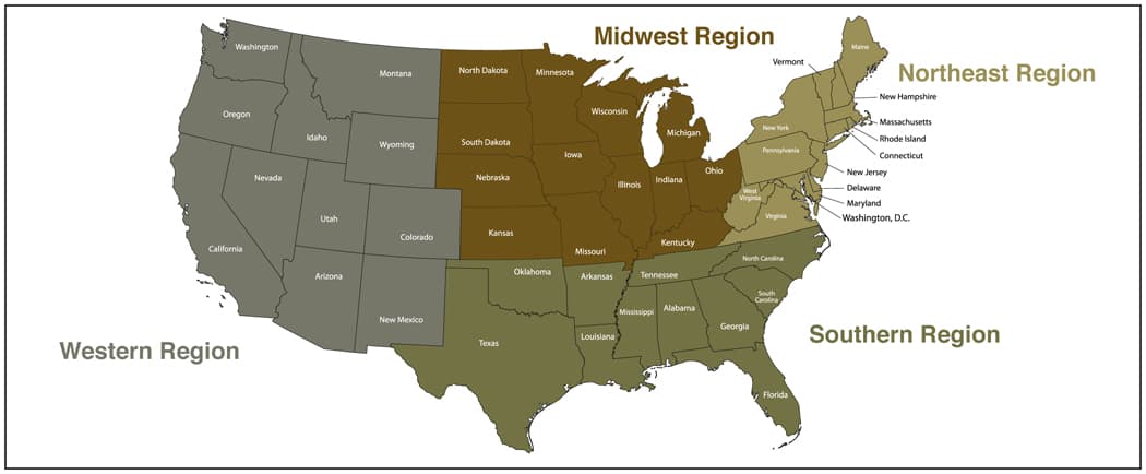 US Map Regions