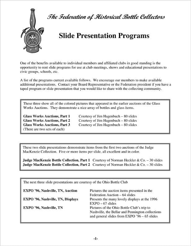 Microsoft Word - FOHBC slide programs.doc