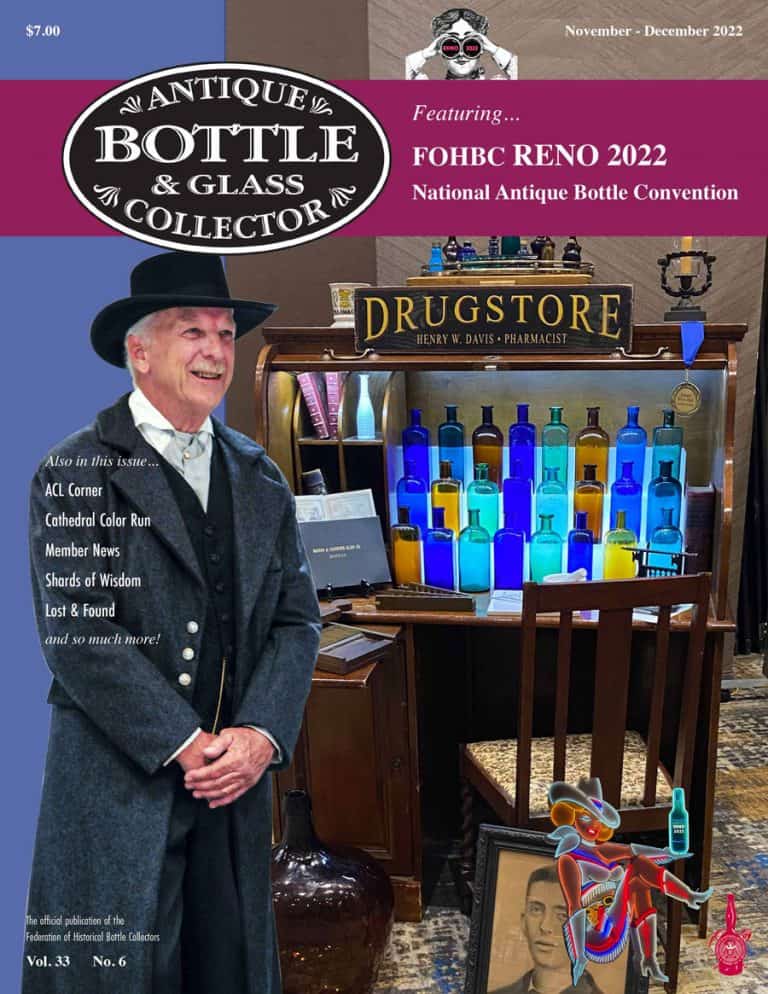 Antique Bottle & Glass Collector: November - December 2022 Cover