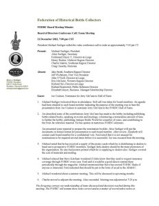 FOHBC Meeting Notes - 21 December 2022