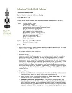 FOHBC Meeting Minutes - 2 May 2023