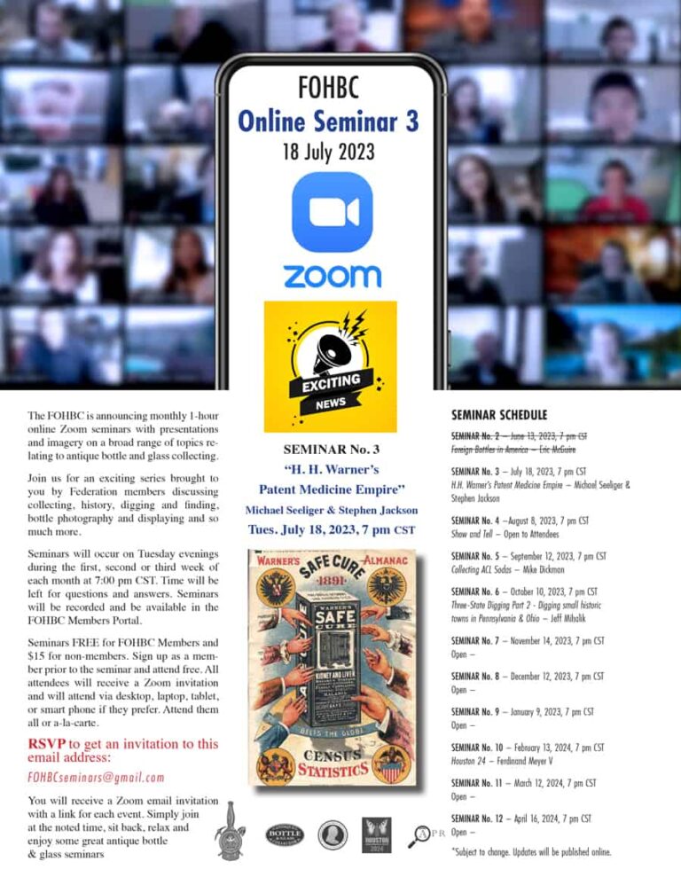 Zoom Seminar 3 H. H. Warner’s Patent Medicine Empire