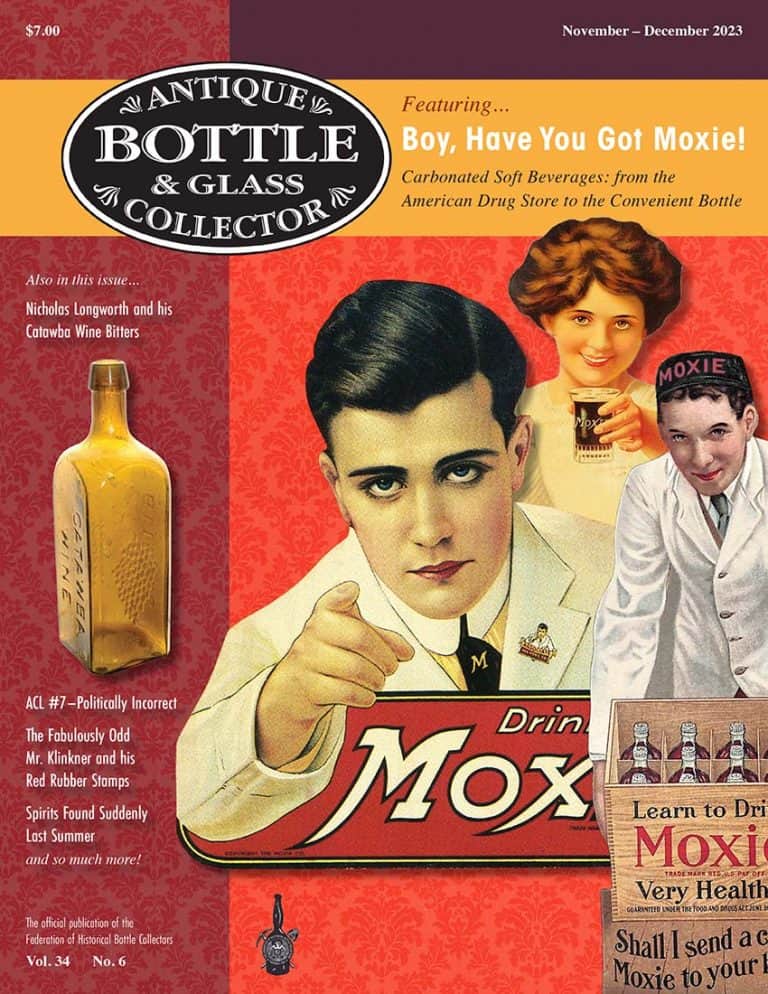 Antique Bottle & Glass Collector: November - December 2023 Cover
